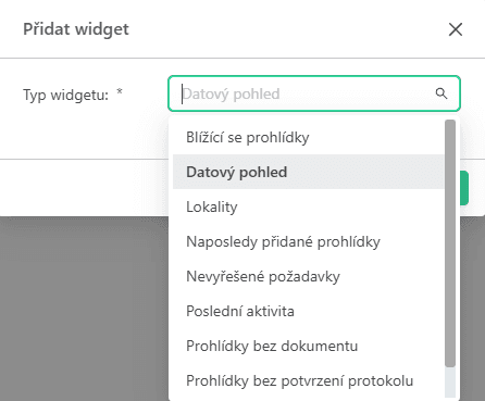 Dashboard widget