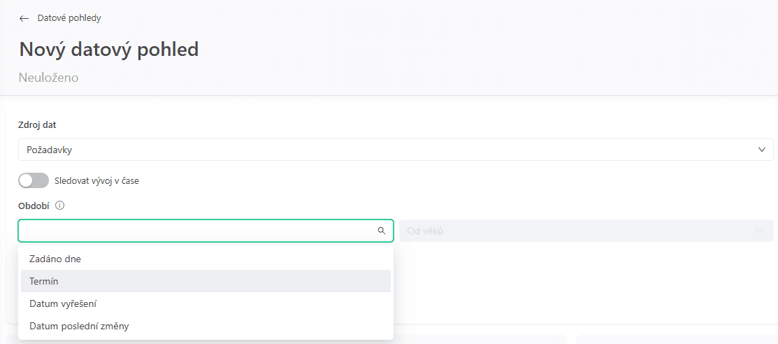 Period date field selection