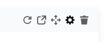 Report widget settings