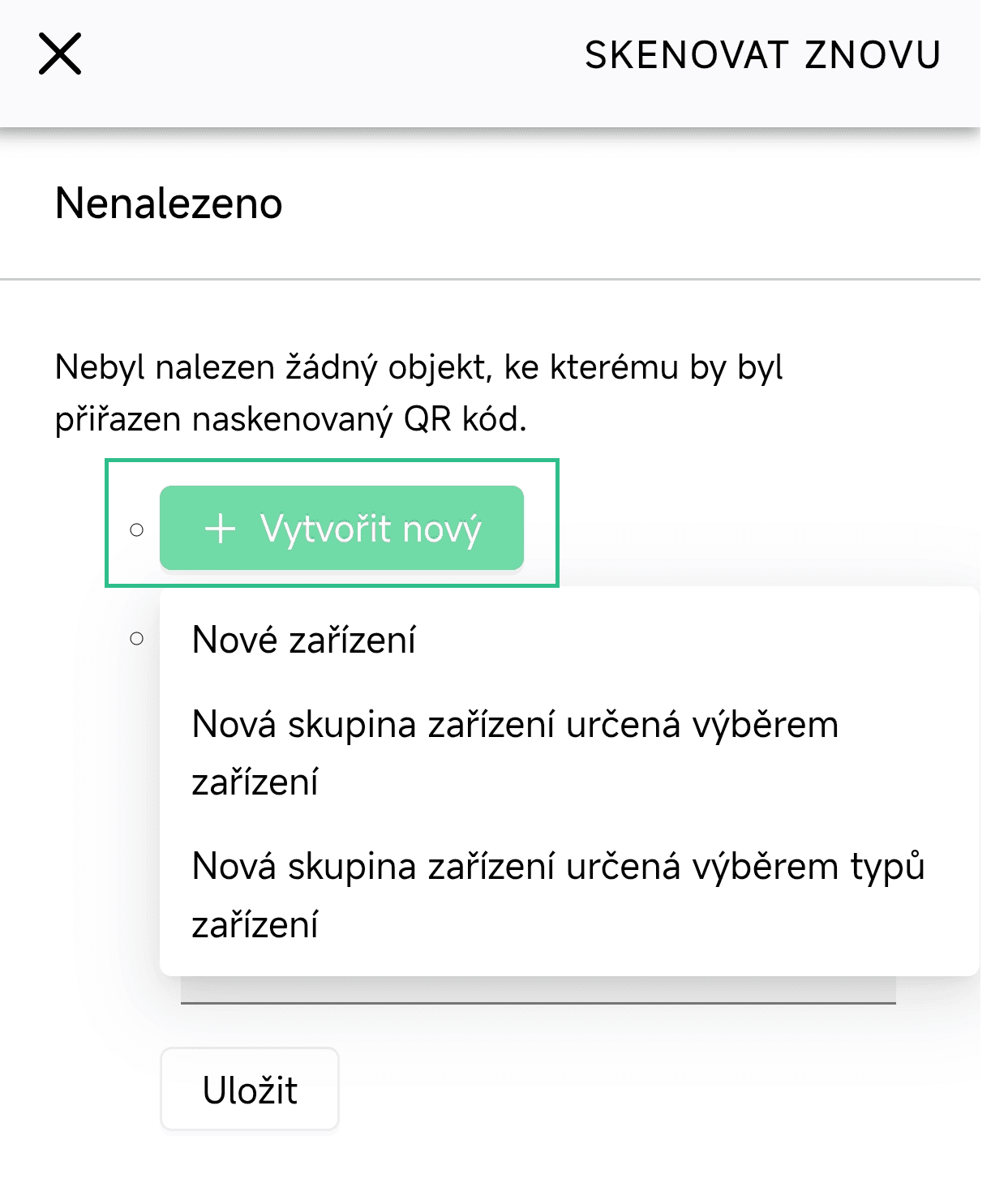 Qr code scan create entity