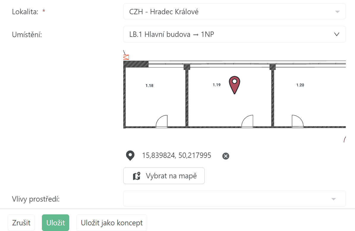 Map placement field sync