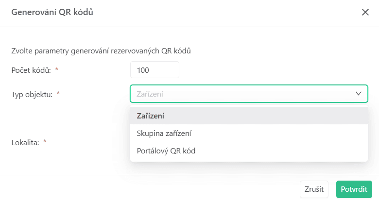 Generate reserved qr codes step 2