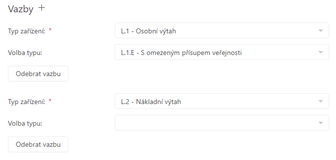 Asset characteristic asset type link