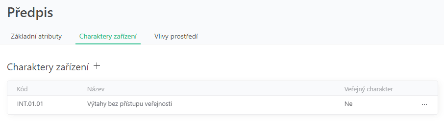 Asset characteristic extended attributes