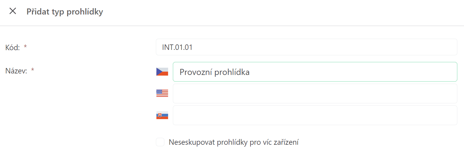 New inspection type