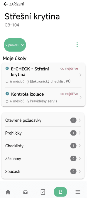Mobile asset detail