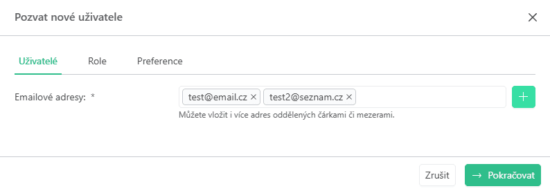 Invite user email