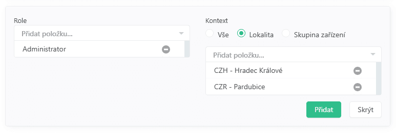 Invite user locality context