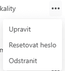 User remove menu