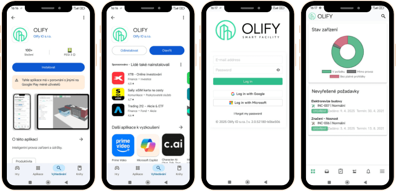 Google play listing